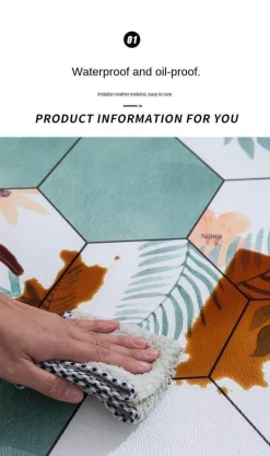 Rutschfeste nordische Sechseck-Fußmatte – staubdichte Eingangsmatte