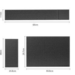 Rutschfeste PVC-Kaffeebarmatte – hitzebeständig und mit Drainage-Design