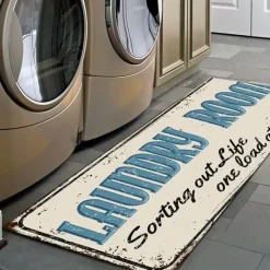 Rutschfeste Waschküchenmatte - Stilvolle Bodenmatte für den Waschraum