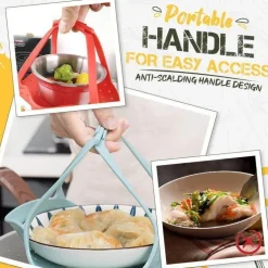 Rutschfester Dampfkorb – Dampfgareinsatz zum Kochen in der Küche