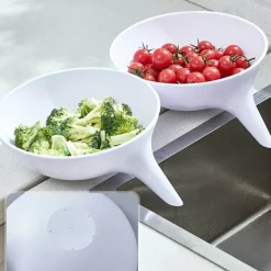 Rutschfester Gemüseabtropfkorb – Küchensieb für einfache Lebensmittelzubereitung
