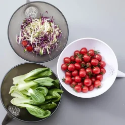 Rutschfester Gemüseabtropfkorb – Küchensieb für einfache Lebensmittelzubereitung