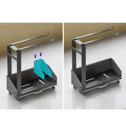 Rutschfestes Abtropfgestell für die Spüle – platzsparender Küchen-Organizer