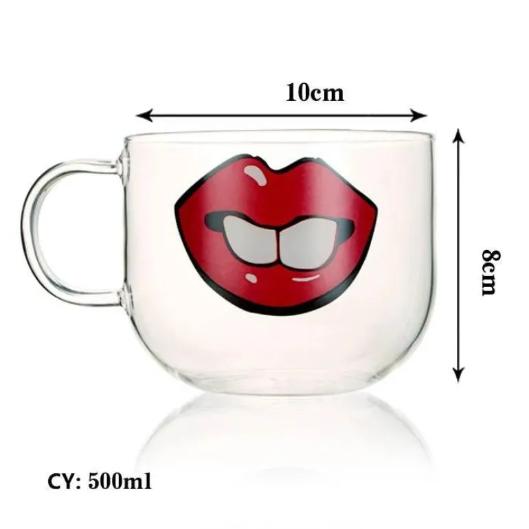 Sakura Glas Kaffeetasse Katze Hirsch Kaninchen Teetasse Maid Trinkgeschirr