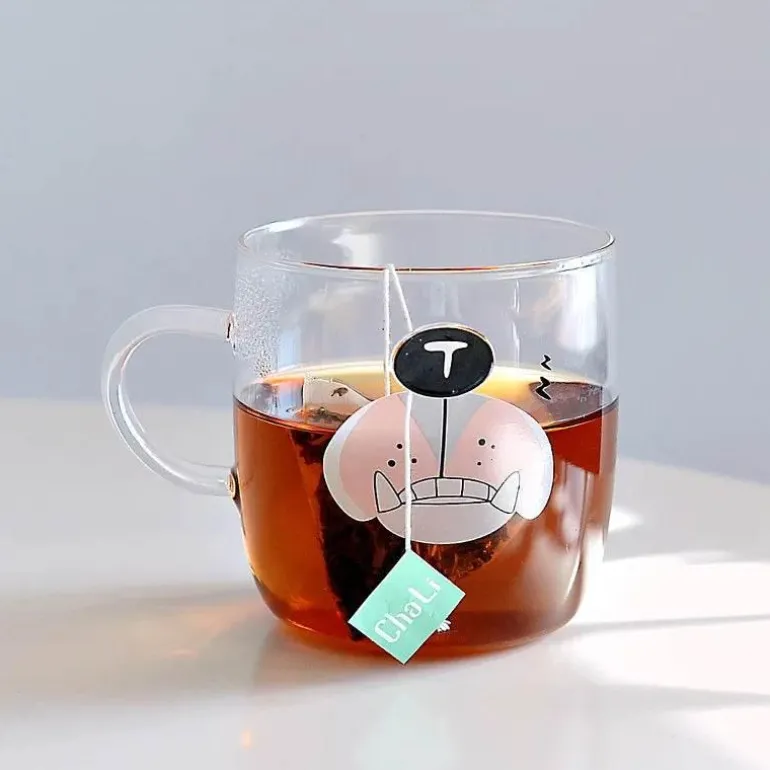 Sakura Glas Kaffeetasse Katze Hirsch Kaninchen Teetasse Maid Trinkgeschirr