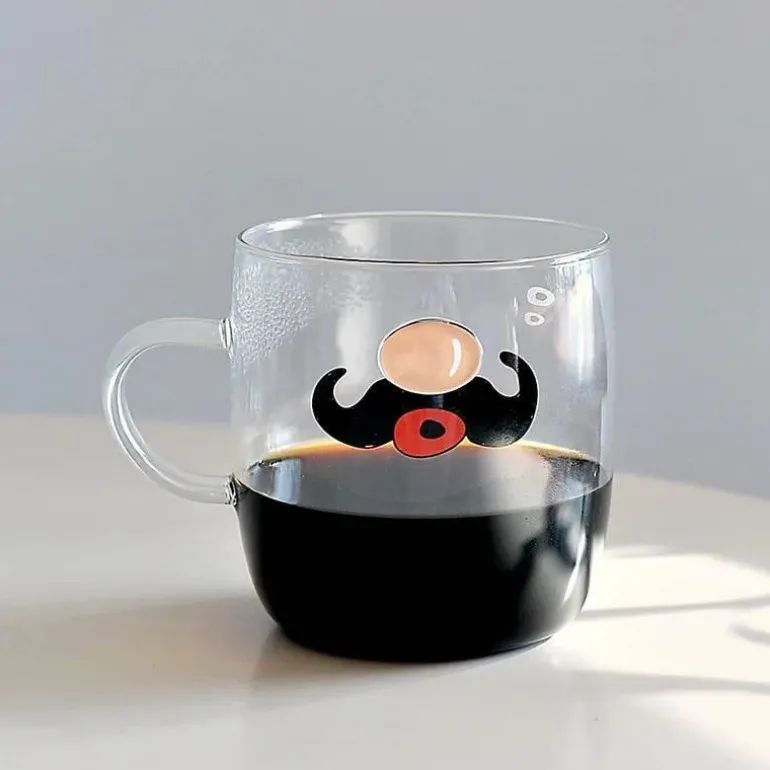 Sakura Glas Kaffeetasse Katze Hirsch Kaninchen Teetasse Maid Trinkgeschirr