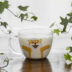 Sakura Glas Kaffeetasse Katze Hirsch Kaninchen Teetasse Maid Trinkgeschirr