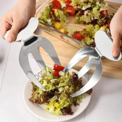 Salatgabel-Set aus Edelstahl für elegantes Essen