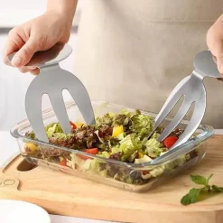 Salatgabel-Set aus Edelstahl für elegantes Essen