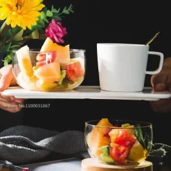 Salatschüssel-Set aus Borosilikatglas – Bento-Box zur Lebensmittelaufbewahrung