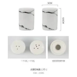 Salz- und Pfefferölflaschen-Set aus Keramik – Gewürzhalter für die Küche