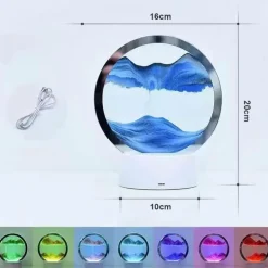 Sandmalerei-Tischlampe – Künstlerische dekorative Beleuchtung