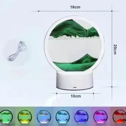 Sandmalerei-Tischlampe – Künstlerische dekorative Beleuchtung