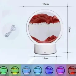 Sandmalerei-Tischlampe – Künstlerische dekorative Beleuchtung