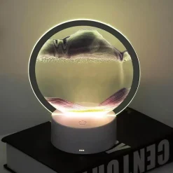 Sandmalerei-Tischlampe – Künstlerische dekorative Beleuchtung