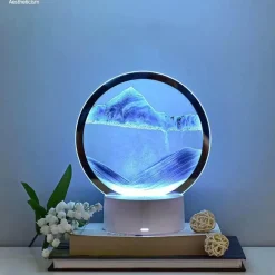 Sandmalerei-Tischlampe – Künstlerische dekorative Beleuchtung