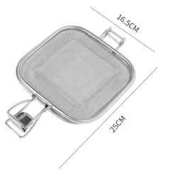 Sandwichgrill aus Edelstahl – Kochwerkzeug aus Netz
