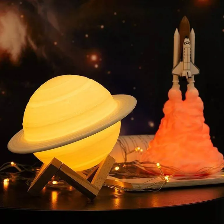 Saturn Space Lamp - LED Galaxy Night Light
