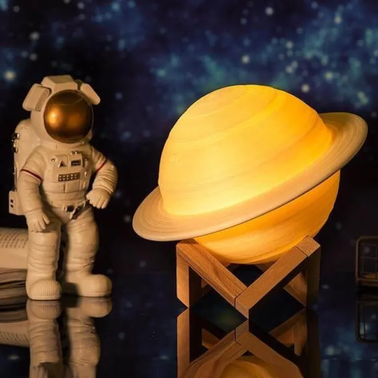 Saturn Space Lamp - LED Galaxy Night Light