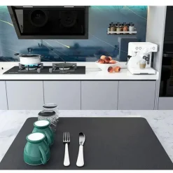 Saugfähige Abtropfmatte – Kaffeematte für die Küchentheke