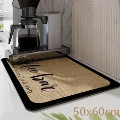 Saugfähige Abtropfmatte – Kaffeematte für die Küchentheke