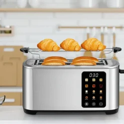 4-Scheiben-Toaster – Touchscreen-Steuerung, extrabreite Schlitze