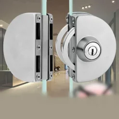 Schiebetürschloss aus Edelstahl - Sicherheitsglastürschloss