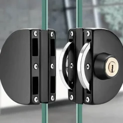 Schiebetürschloss aus Edelstahl - Sicherheitsglastürschloss