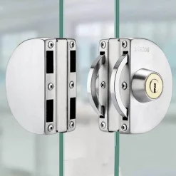 Schiebetürschloss aus Edelstahl - Sicherheitsglastürschloss