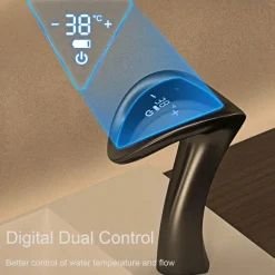 Schlangenförmiger LED-Wasserhahn - Intelligente Badezimmer-Küchenarmatur mit Touch-Steuerung