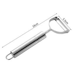 Schäler und Reibe aus Edelstahl – Multifunktionswerkzeug für müheloses Zubereiten von Obst und Gemüse