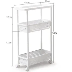 Schmales Küchenregal – platzsparender, beweglicher Organizer
