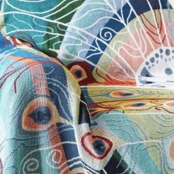 Schmetterling Pfau Strick Sofa Decke Abdeckung-SingleDouble Sofa Protector