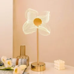 Schmetterlingsblumen-Tischlampe – dekorative Akzentbeleuchtung