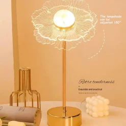 Schmetterlingsblumen-Tischlampe – dekorative Akzentbeleuchtung