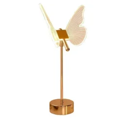 Schmetterlingsblumen-Tischlampe – dekorative Akzentbeleuchtung
