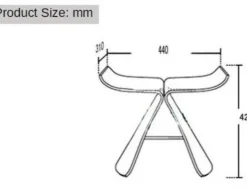 Schmetterlingshocker aus Walnussholz – Hochwertige Akzentmöbel aus Holz