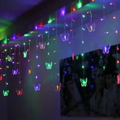 Schmetterlings-LED-Vorhanglichter - Dekorative Lichterketten