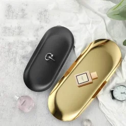 Schmucktablett aus Edelstahl – Schreibtisch-Organizerplatte