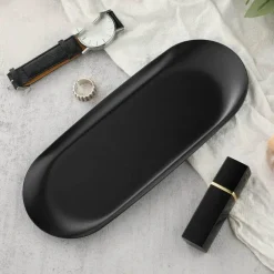 Schmucktablett aus Edelstahl – Schreibtisch-Organizerplatte