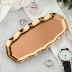 Schmucktablett aus Edelstahl – Schreibtisch-Organizerplatte