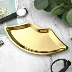 Schmucktablett aus Edelstahl – Schreibtisch-Organizerplatte