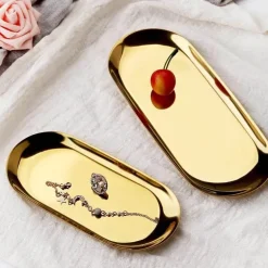 Schmucktablett aus Edelstahl – Schreibtisch-Organizerplatte