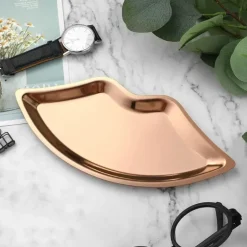 Schmucktablett aus Edelstahl – Schreibtisch-Organizerplatte