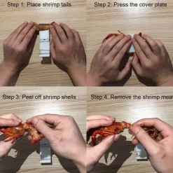 Schnellschäler für Garnelen – Universelles Werkzeug zum Schälen von Meeresfrüchten
