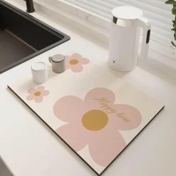 Schnelltrocknende, rutschfeste Küchenmatte – super saugfähig, groß