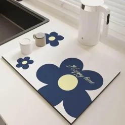 Schnelltrocknende, rutschfeste Küchenmatte – super saugfähig, groß