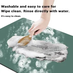 Schnelltrocknende, rutschfeste Küchenmatte – super saugfähig, groß