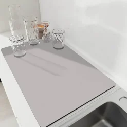 Schnelltrocknende, rutschfeste Küchenmatte – super saugfähig, groß