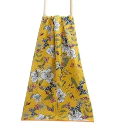 Schnelltrocknendes Badetuch aus Baumwolle mit Blumenmuster – weiches Handtuch für Erwachsene